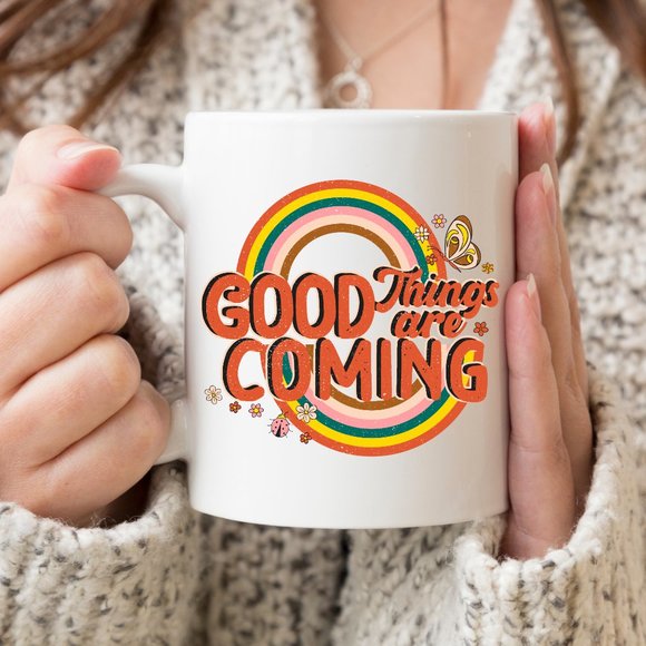 Hand Crafted Other - 5/$25 New Good Things Are Coming Happy Mug, Gift